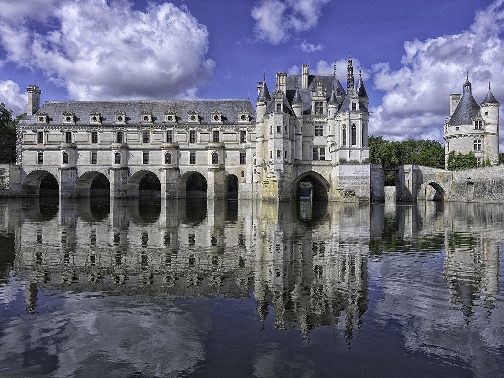 feminizm  Zamek w Chenonceau, połozony nad Loarą, w środkowej Francji