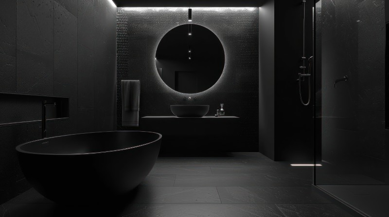 Czarna łazienka – luksus, elegancja i tajemniczość w Twoim domowym SPA