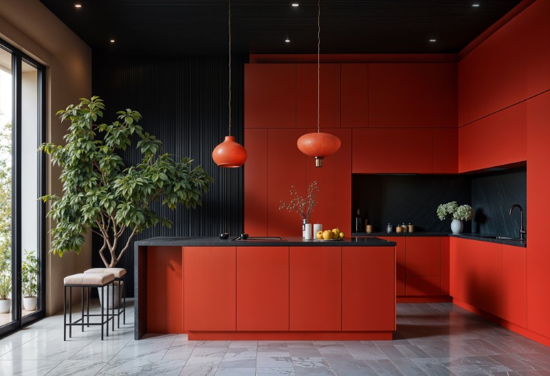 Czerwona kuchnia 