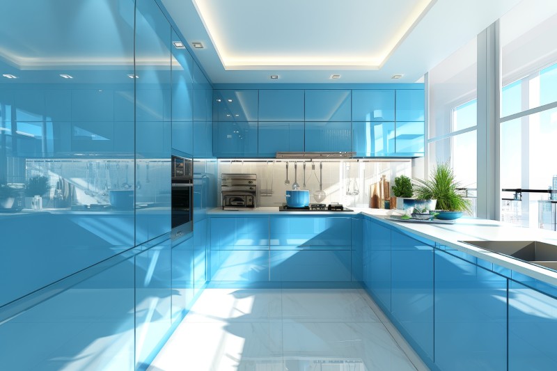 Kuchnia niebieska
