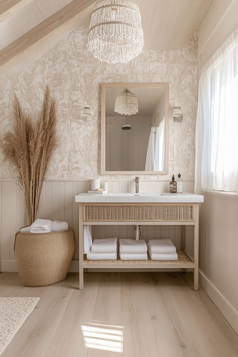 Łazienka boho