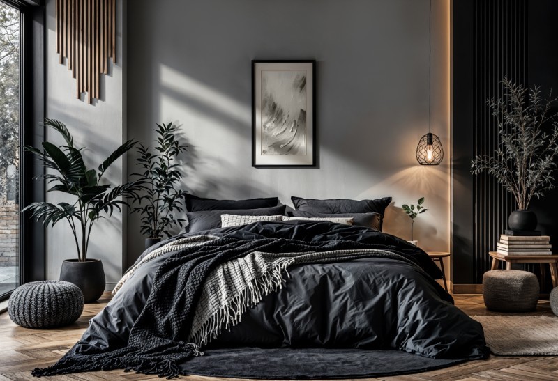 sypialnia inspiracje kolory