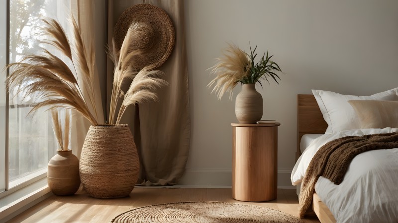 Sypialnia w stylu boho