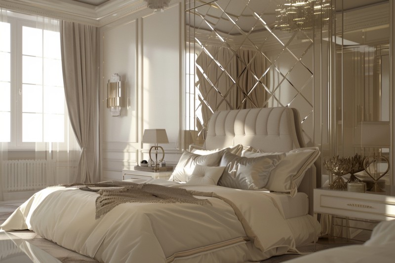 Sypialnia w stylu glamour – blask, luksus i wyrafinowana elegancja