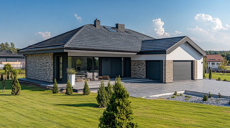 Projekt domu parterowego 120 m² z garażem – wygoda życia na jednej płaszczyźnie